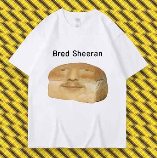 Bred Sheeran Meme Graphic Print T-Shirts