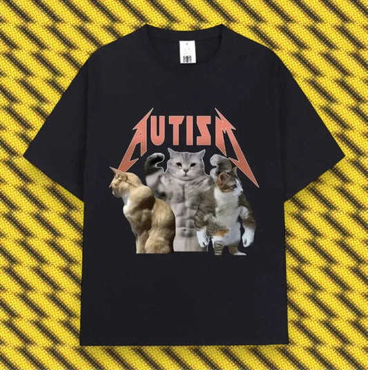Buff Cats Autism Funny Unisex T-shirt